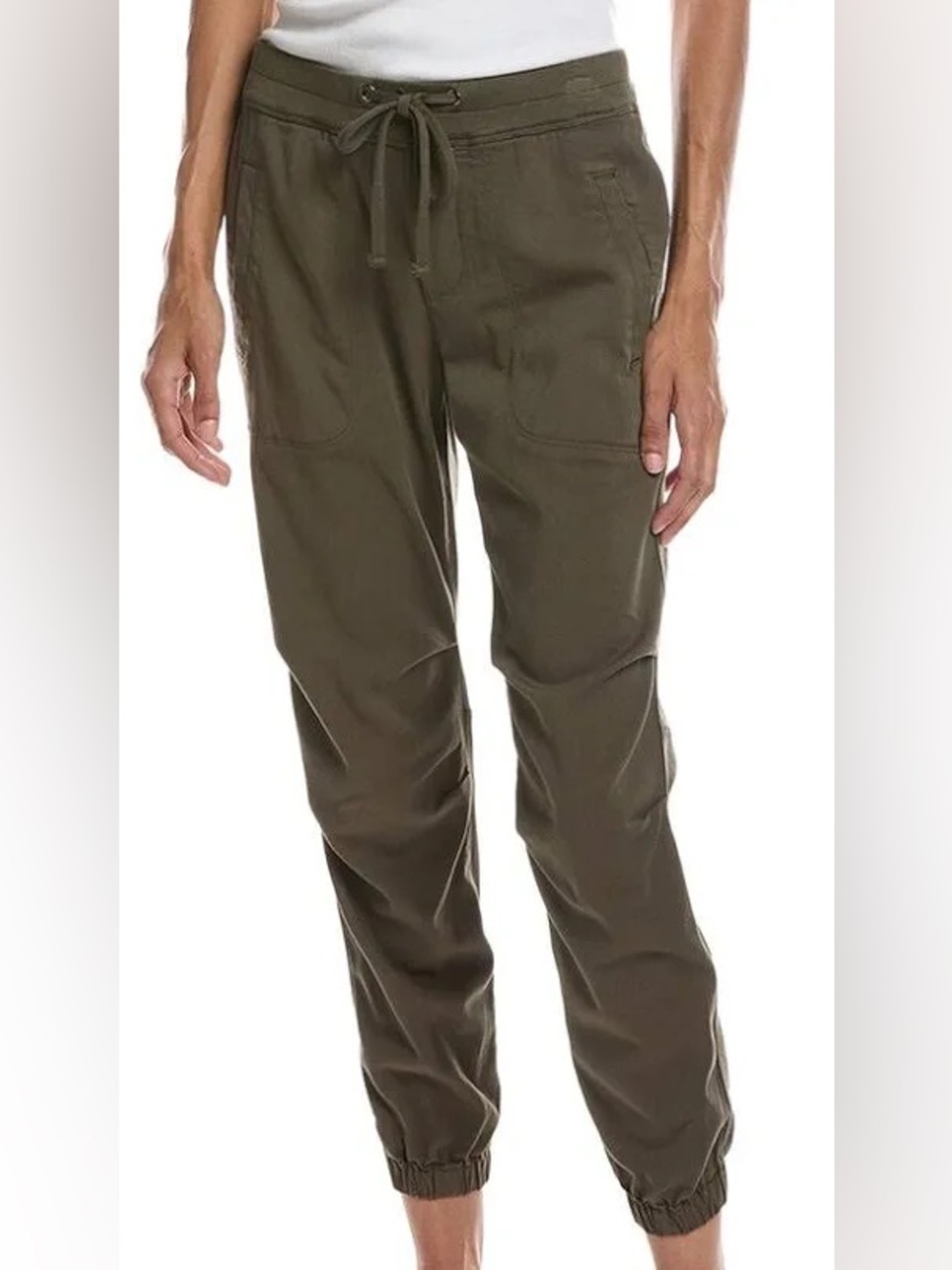 James Perse Olive Soft Drape Utility Drawstring Pants Size 1(small)
